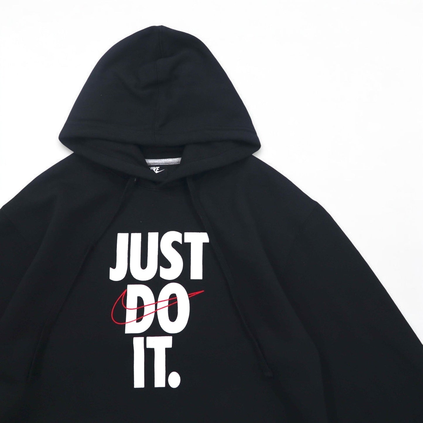 NIKE プルオーバー パーカー M ブラック JUST DO IT HOODIE 928717-451 パキスタン製