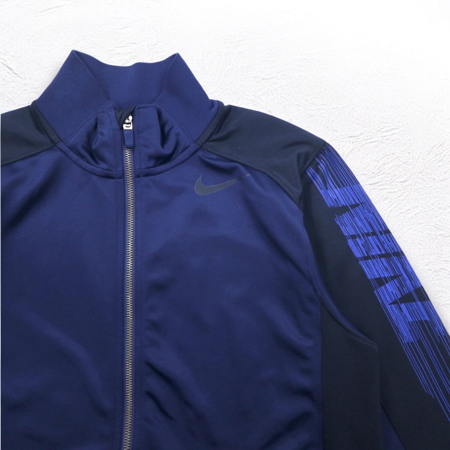 NIKE トラックジャケット ジャージ S ネイビー スウォッシュ DRI-FIT 638985-410