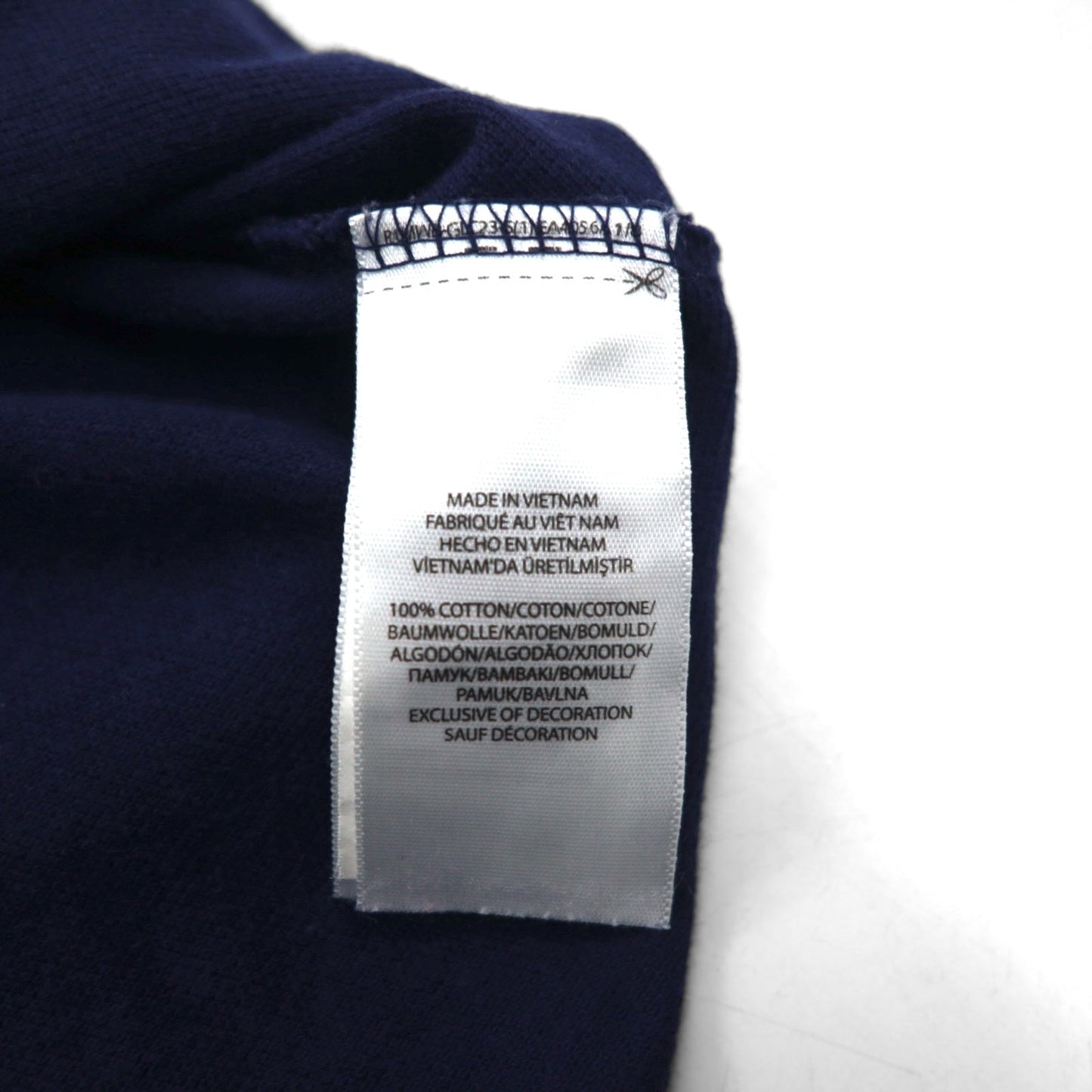 POLO RALPH LAUREN ビッグポニー刺繍 THE SKINNY POLO ポロシャツ L ネイビー コットン 鹿の子 USA 星条旗