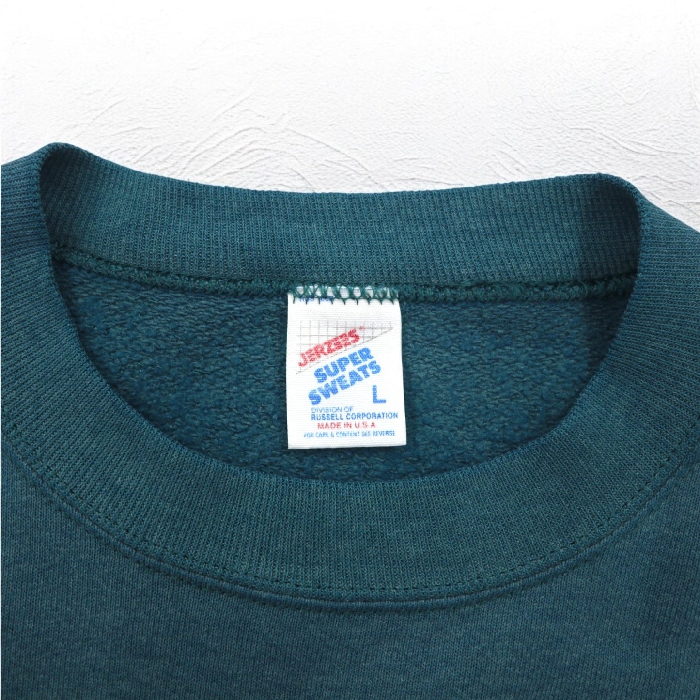JERZEES 90年代 USA製 スウェット L グリーン コットン 裏起毛 Nabisco US企業 ワンポイント