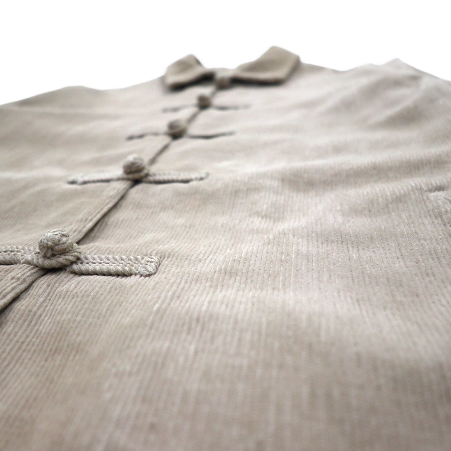 powder ( PINKHOUSE ) コーデュロイ チャイナジャケット カバーオール L ベージュ コットン