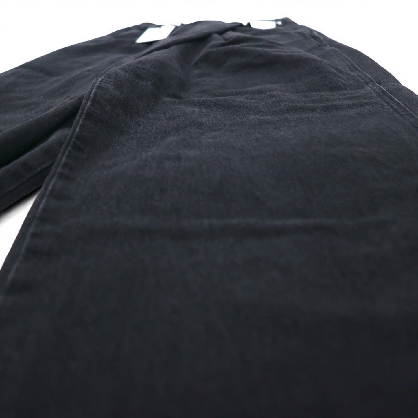 Lee ラップパンツ ワイド デニムパンツ XS ブラック カットオフ LL6072-383 未使用品