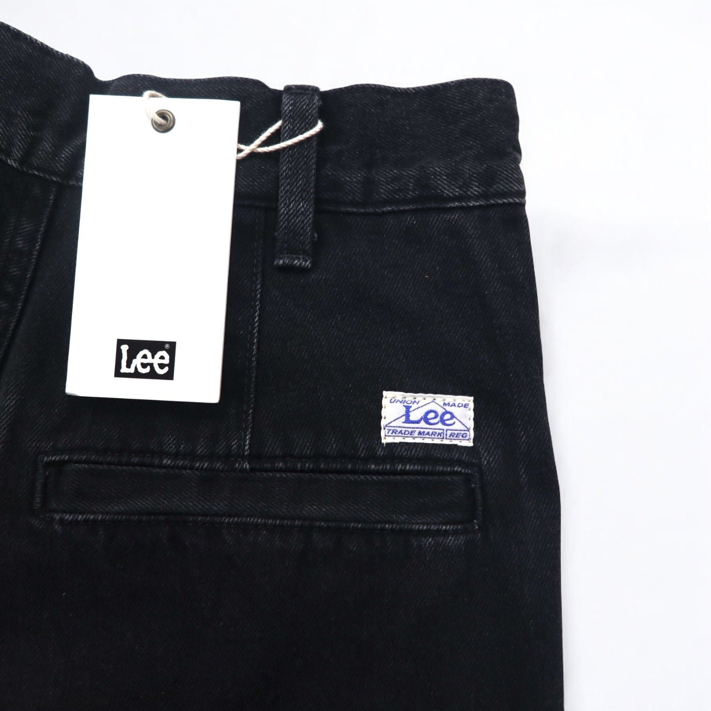 Lee ラップパンツ ワイド デニムパンツ XS ブラック カットオフ LL6072-383 未使用品