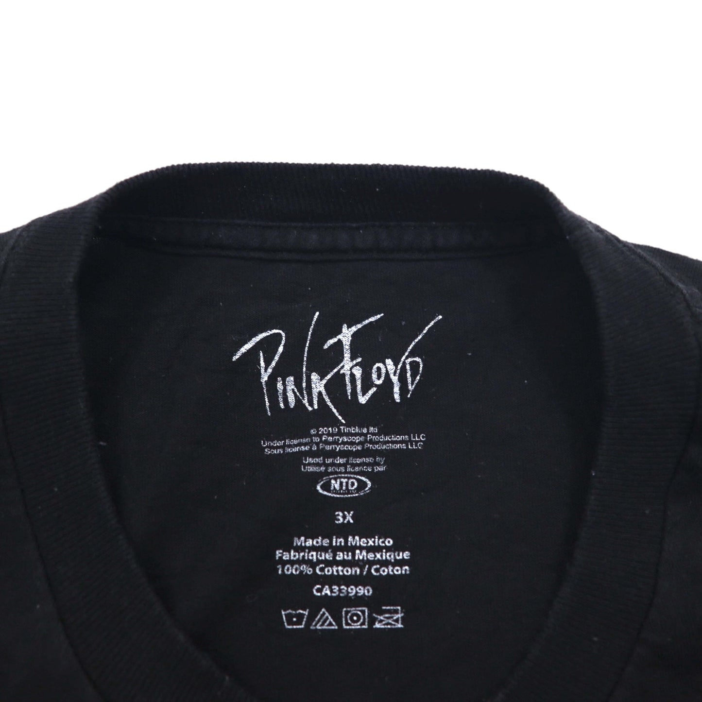PINK FLOYD ピンクフロイド オフィシャル ロック バンド Tシャツ バンT 3X ブラック THE WALL メキシコ製