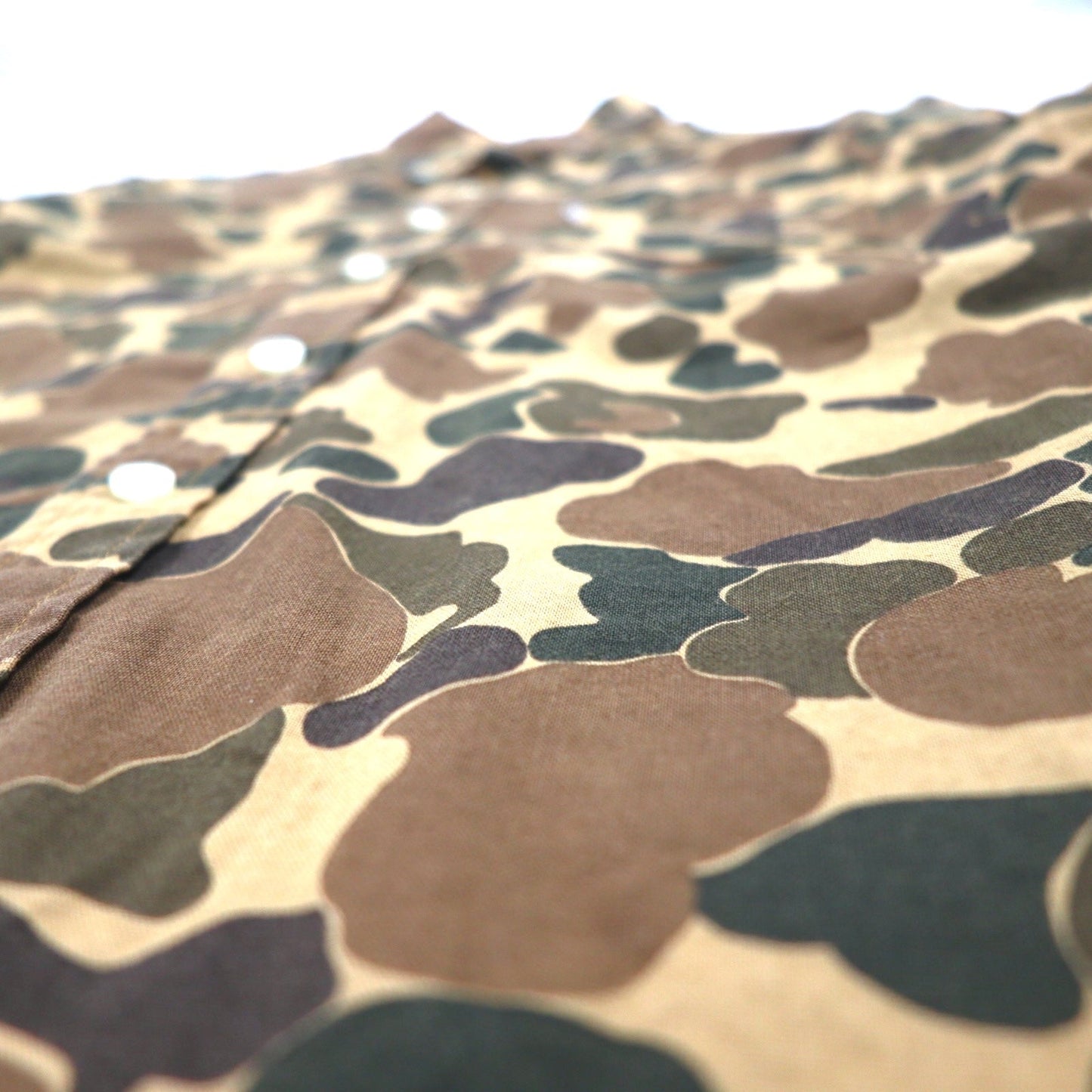 Levi's ダックハンター カモフラ ボタンダウンシャツ S カーキ コットン 19586-0042