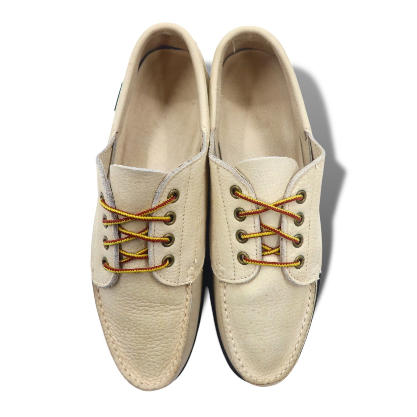 G.H.BASS デッキシューズ 28.5cm ベージュ レザー 1034