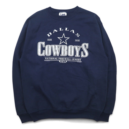 Lee SPORT 90年代 NFL プリント スウェット XL ネイビー コットン DALLAS COWBOYS メキシコ製