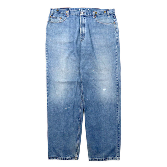 Levi's 550 リラックスフィット テーパード デニムパンツ 42 ブルー アイスウォッシュ サスペンダーボタン 550-4891 ビッグサイズ メキシコ製