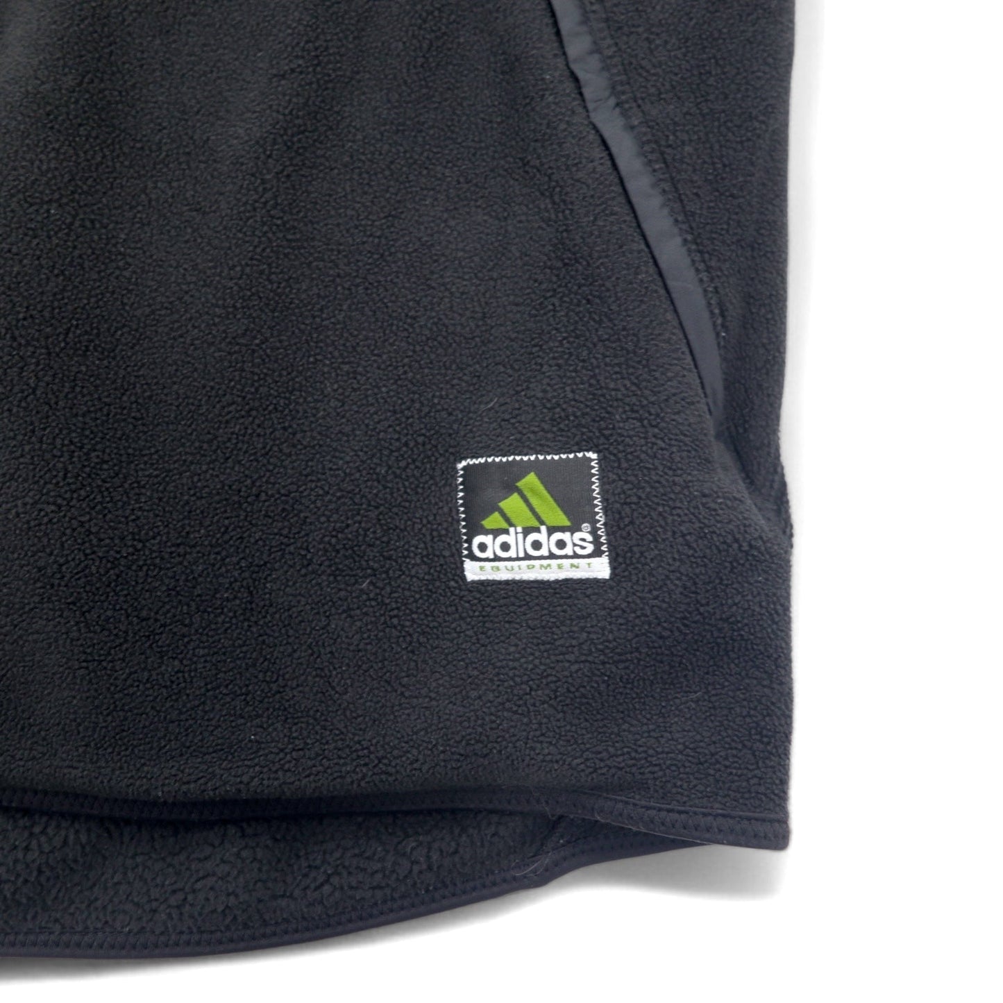 adidas EQUIPMENT 00年代 フルジップ フリースベスト XL ブラック ポリエステル