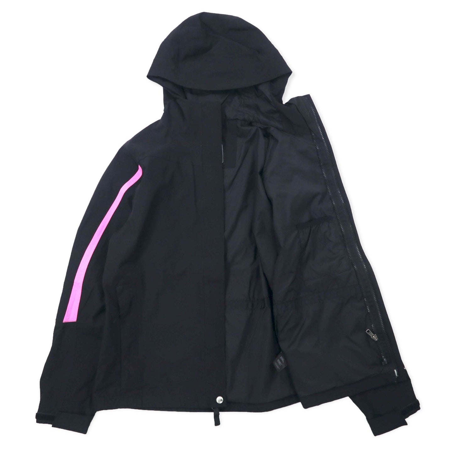 THE NORTH FACE マウンテンパーカー S ブラック ポリエステル HYVENT 防水 透湿 ジップインジップ搭載 ダブルジップ US企画