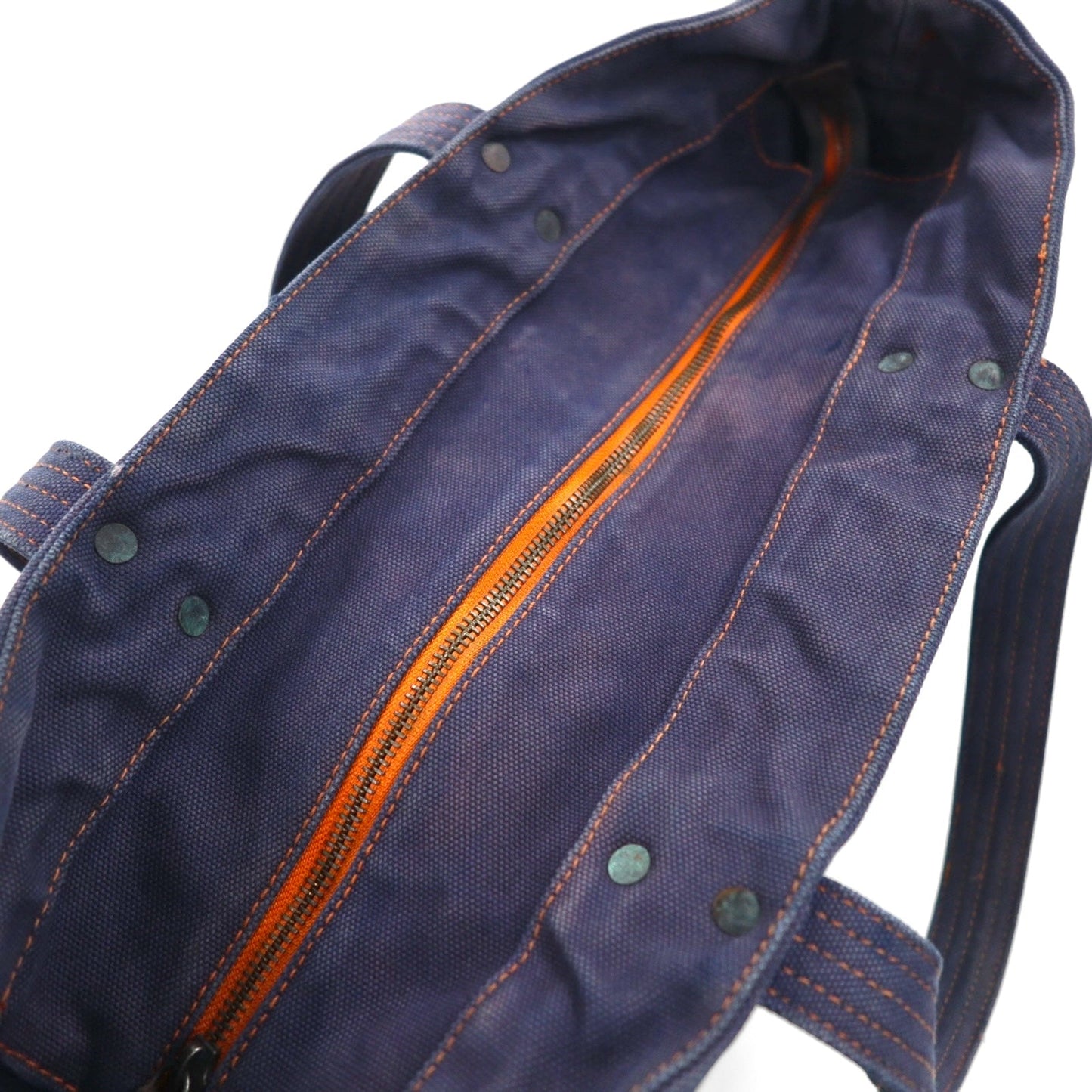 POLO RALPH LAUREN ヴィンテージ加工 トートバッグ ネイビー キャンバス ビッグポニー刺繍