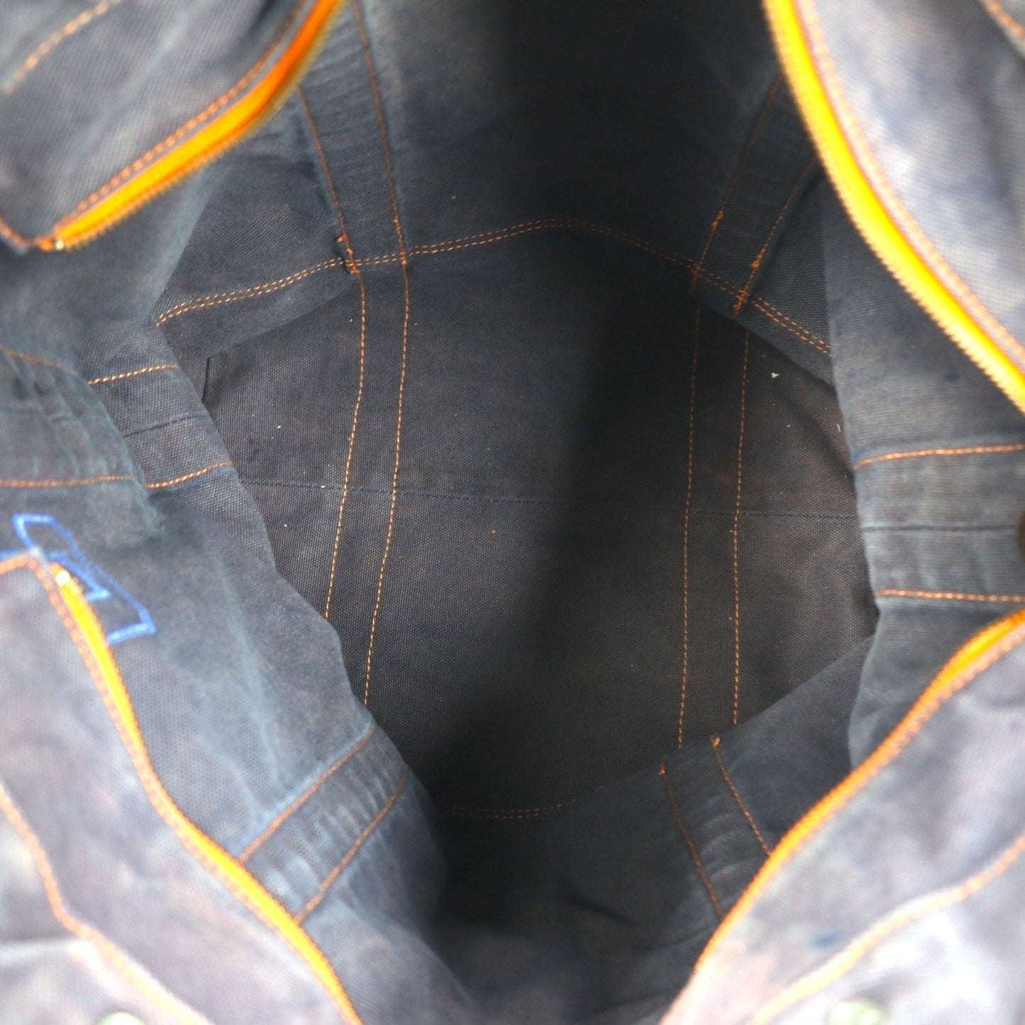 POLO RALPH LAUREN ヴィンテージ加工 トートバッグ ネイビー キャンバス ビッグポニー刺繍