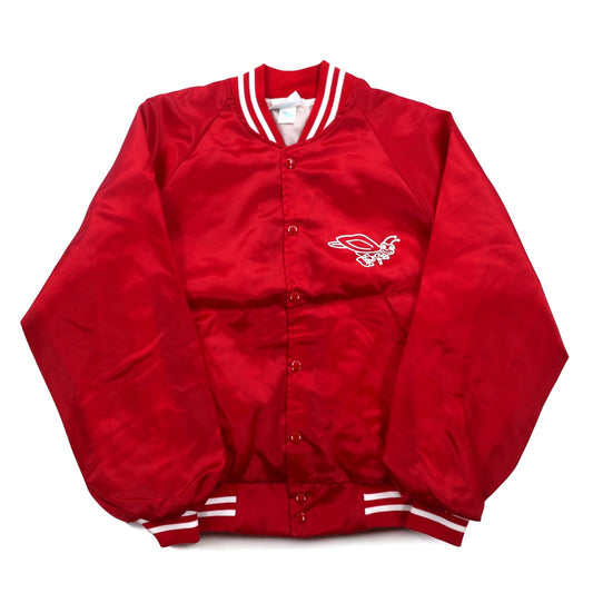 USA製 90年代 HARTWELL JACKETS スタジャン L レッド ナイロン バックプリント Katy-Did Kloggers