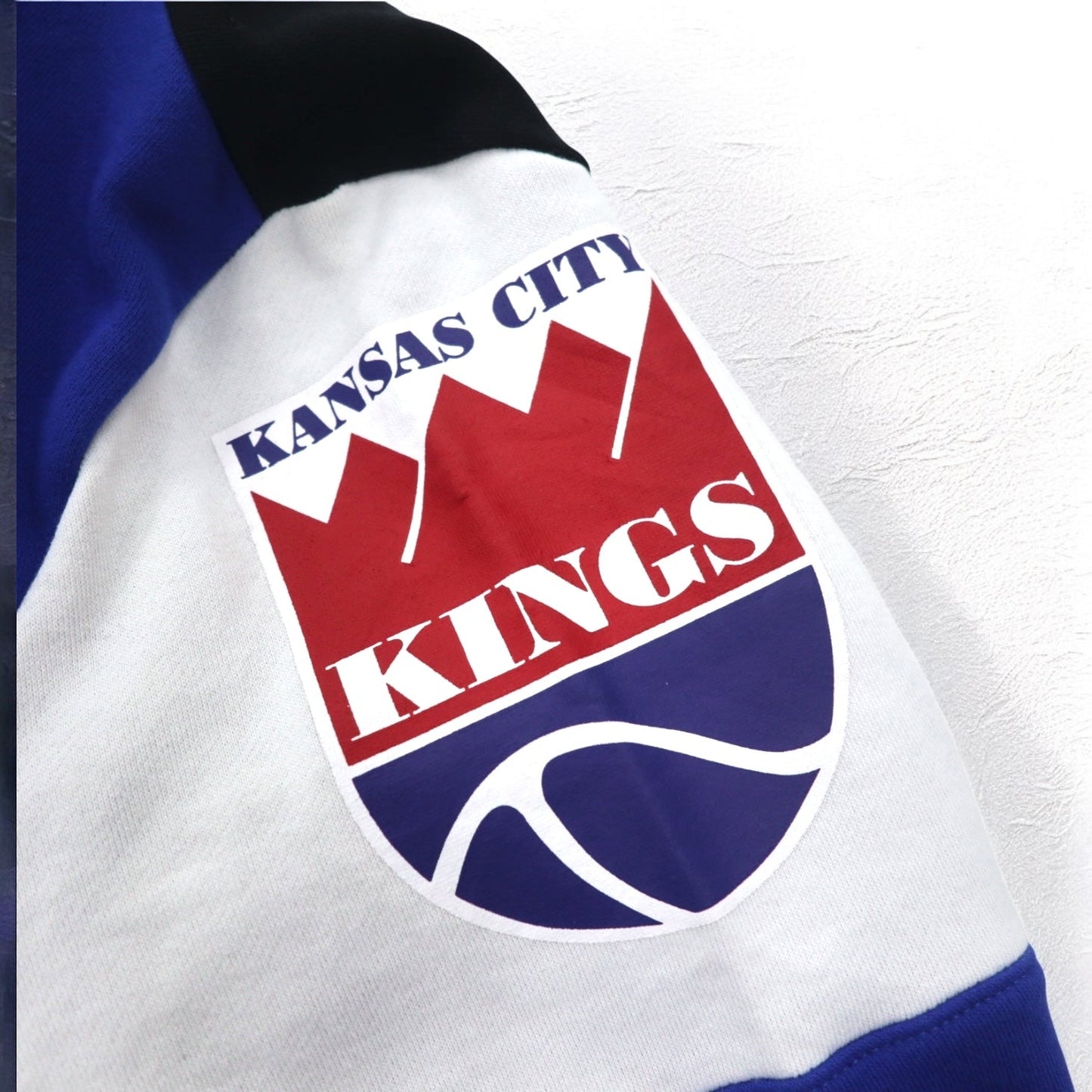 mitchell & ness スウェット L ブラック カラーブロック コットン 裏起毛 NBA KANSAS CITY KINGS