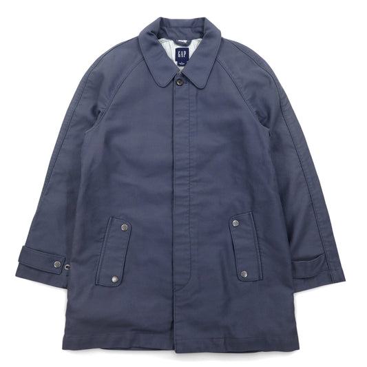 GAP オールドギャップ 00年代 ステンカラーコート L ネイビー コットン フラップポケット 356808 未使用品