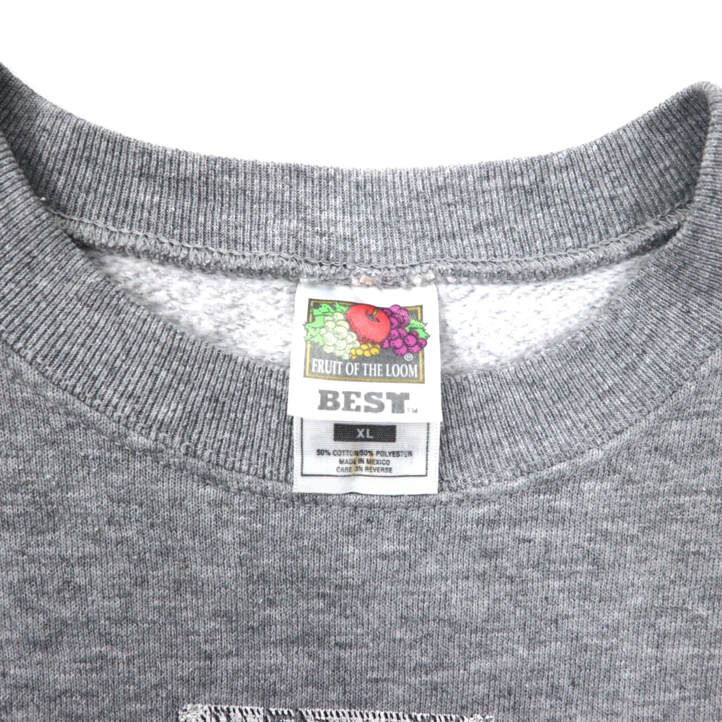 FRUIT OF THE LOOM プリント スウェット XL グレー コットン COLORADO メキシコ製