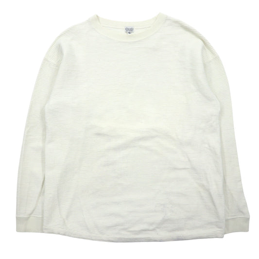 AOZORA BLUE HEAVEN サーマル ロングスリーブ Tシャツ 4 ホワイト コットン go slow caravan取扱い 日本製