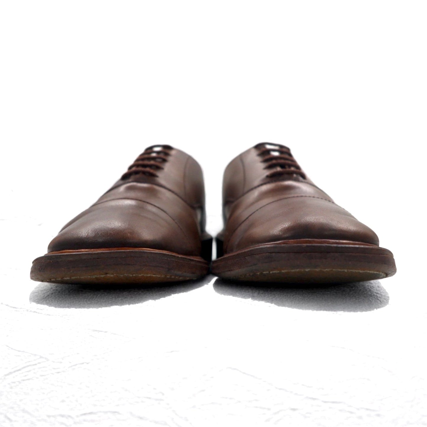 Tricker's × Margaret Howell イングランド製 ドレスシューズ 24.5-25cm ブラウン レザー グッドイヤーウェルト製法 ストレートチップ 6395