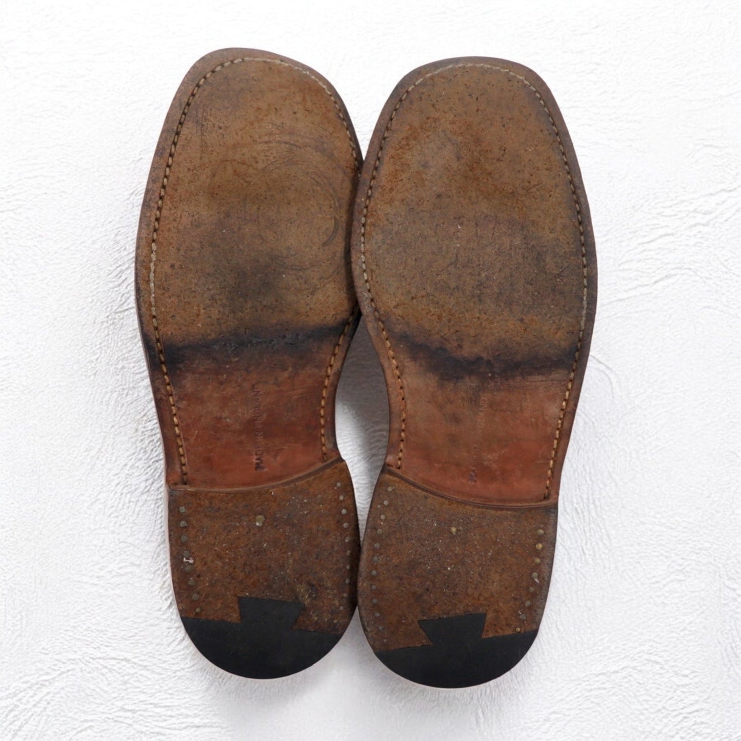 Tricker's × Margaret Howell イングランド製 ドレスシューズ 24.5-25cm ブラウン レザー グッドイヤーウェルト製法 ストレートチップ 6395