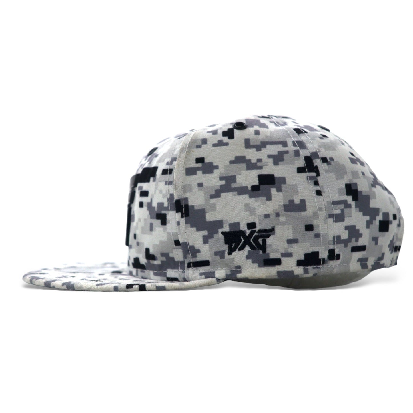 NEW ERA × PXG ベースボールキャップ ONE スナップバック グレー デジタルカモ ポリエステル ロゴプレート FAIRWAY CAMO 9TWENTY CAP