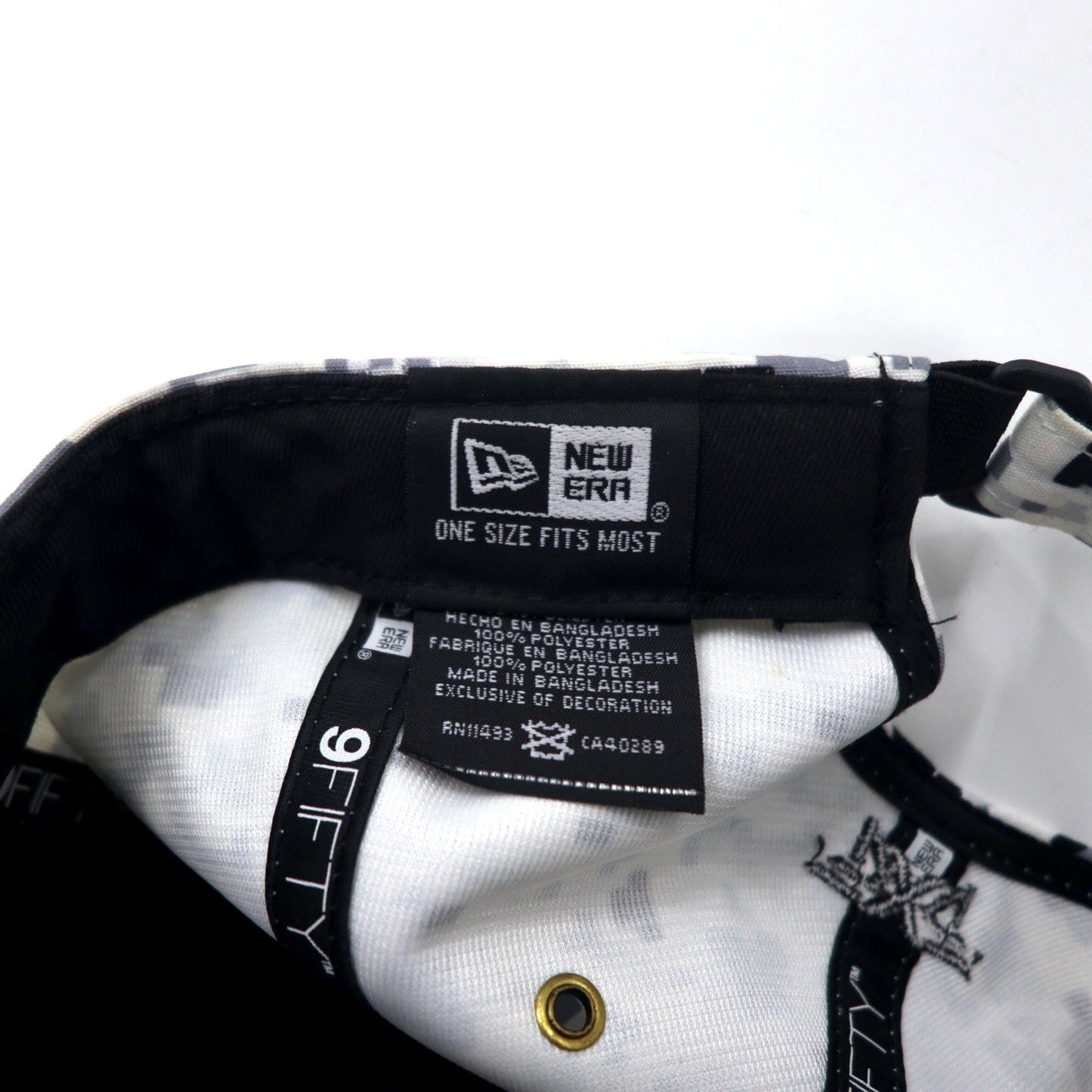 NEW ERA × PXG ベースボールキャップ ONE スナップバック グレー デジタルカモ ポリエステル ロゴプレート FAIRWAY CAMO 9TWENTY CAP