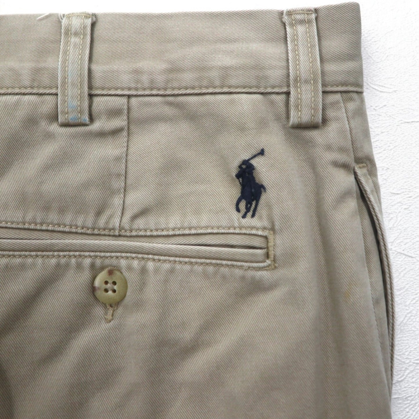 Polo by Ralph Lauren 90年代 ポロチノ タック ワイド チノパンツ L ベージュ ETHAN PANT スリランカ製