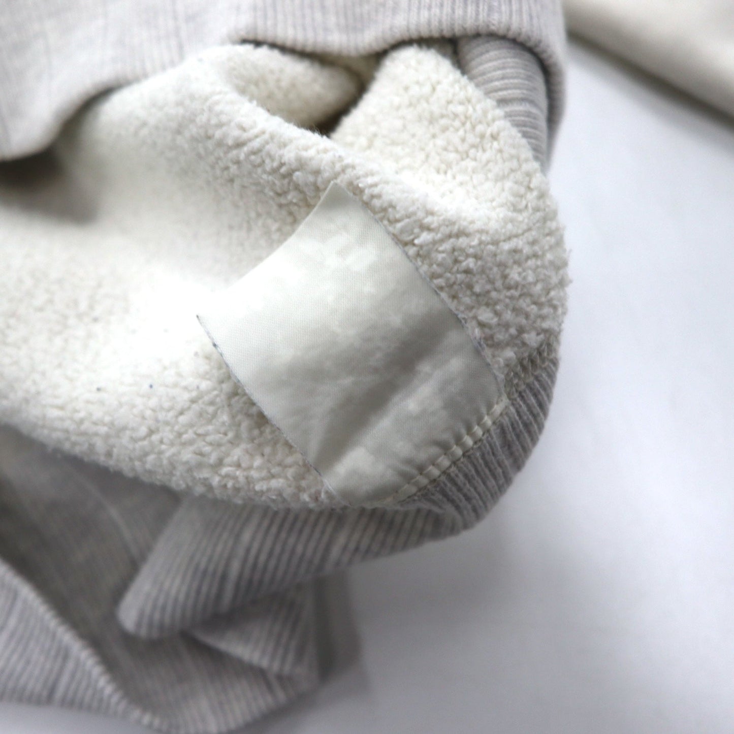 FAT クルーネック スウェット M オフホワイト グレー U.S.ARMY フラップポケット