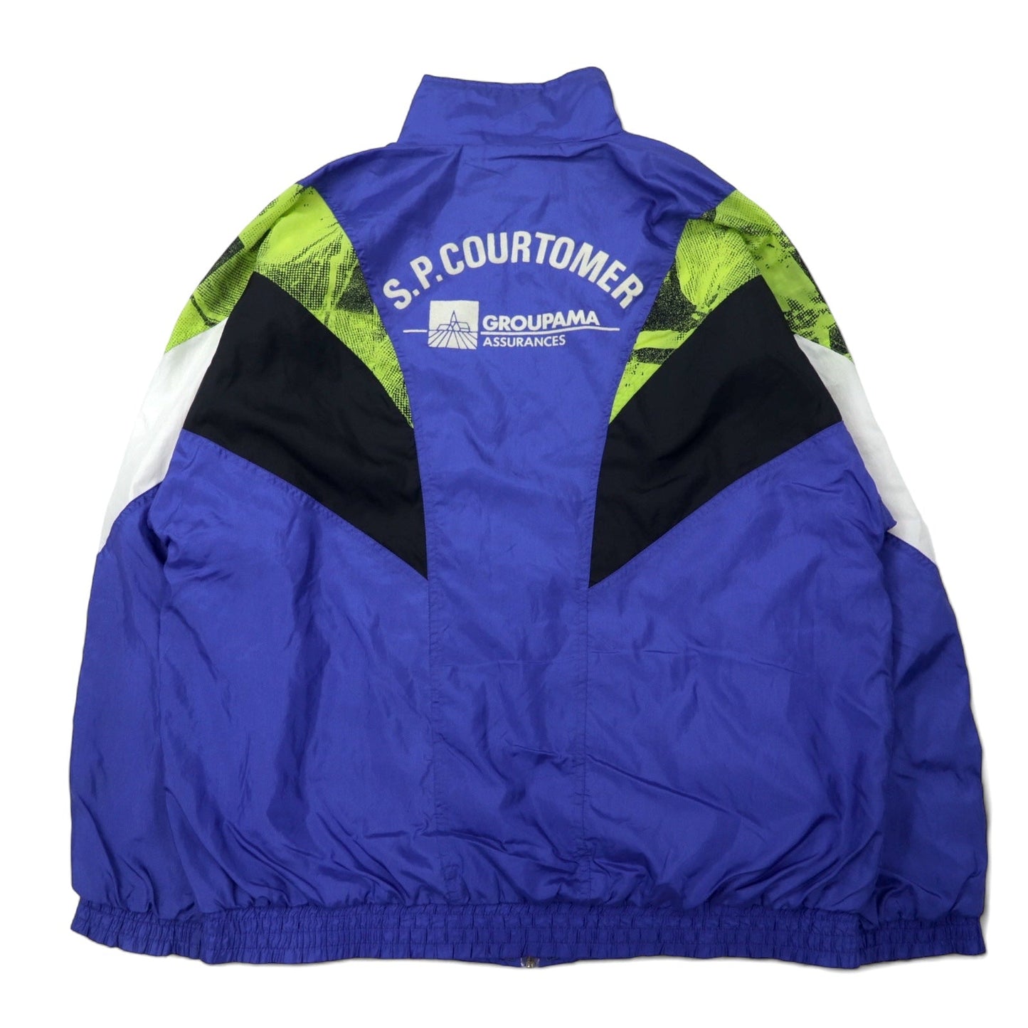 adidas 90年代 ナイロンジャケット ジャージ XL ブルー トレフォイルロゴ