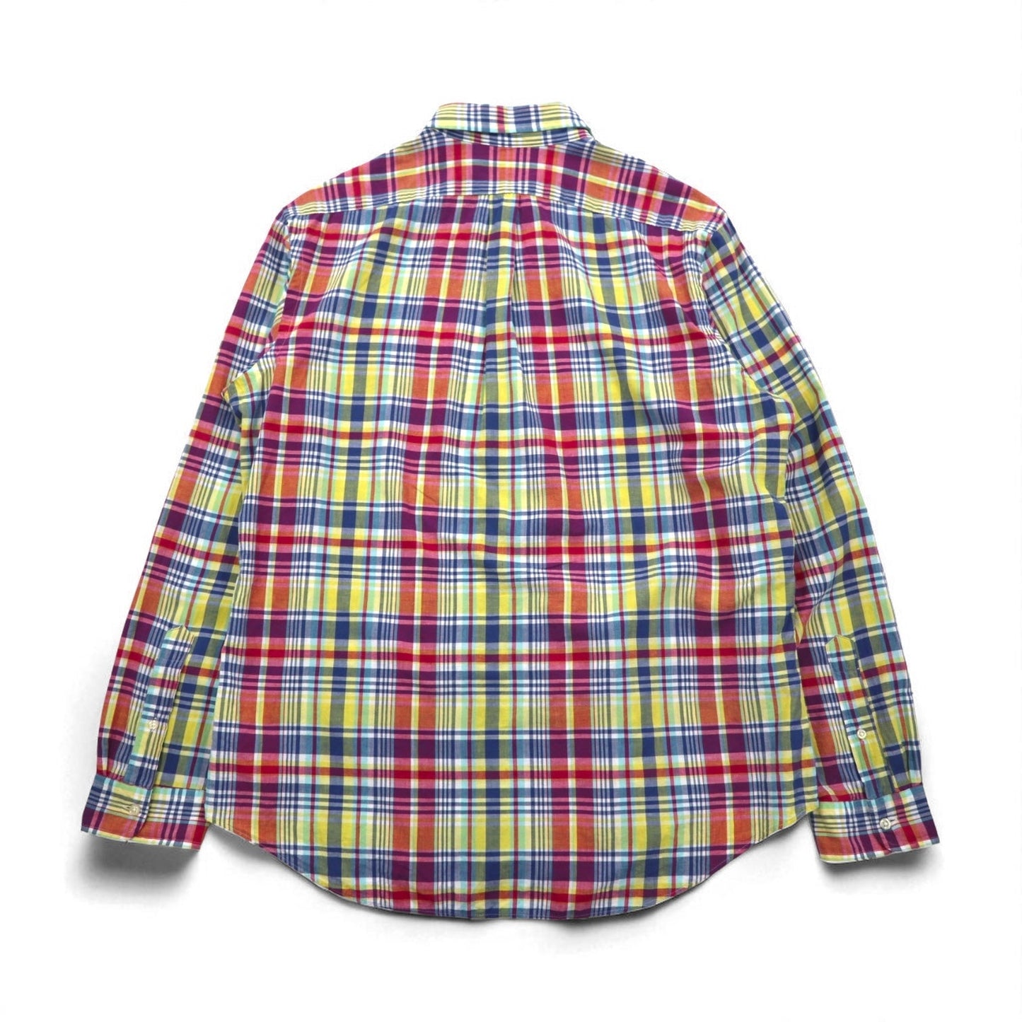 RALPH LAUREN インディアン マドラス Indiam Madras ボタンダウンシャツ XL マルチカラー チェック コットン スモールポニー刺繍 未使用品