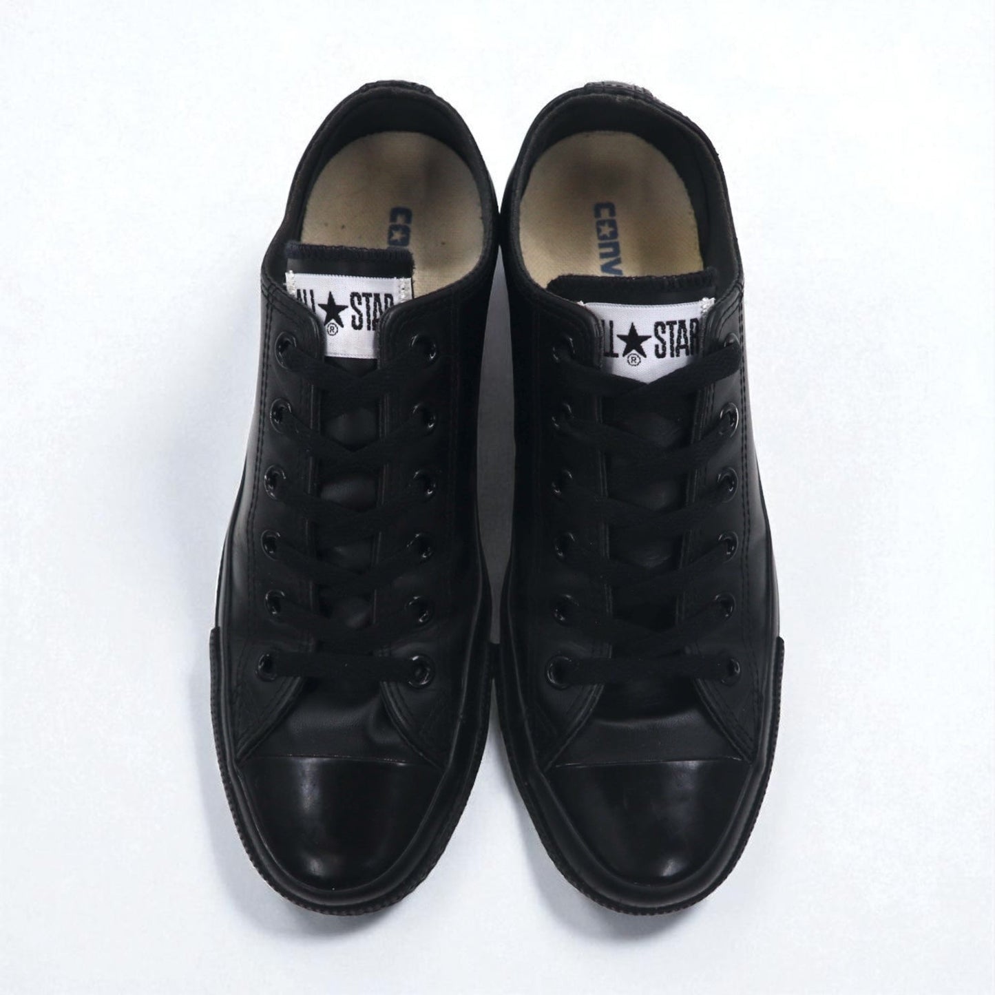 CONVERSE レザー オールスター ALL STAR OX スニーカー 26.5cm ブラック モノクローム 1C049