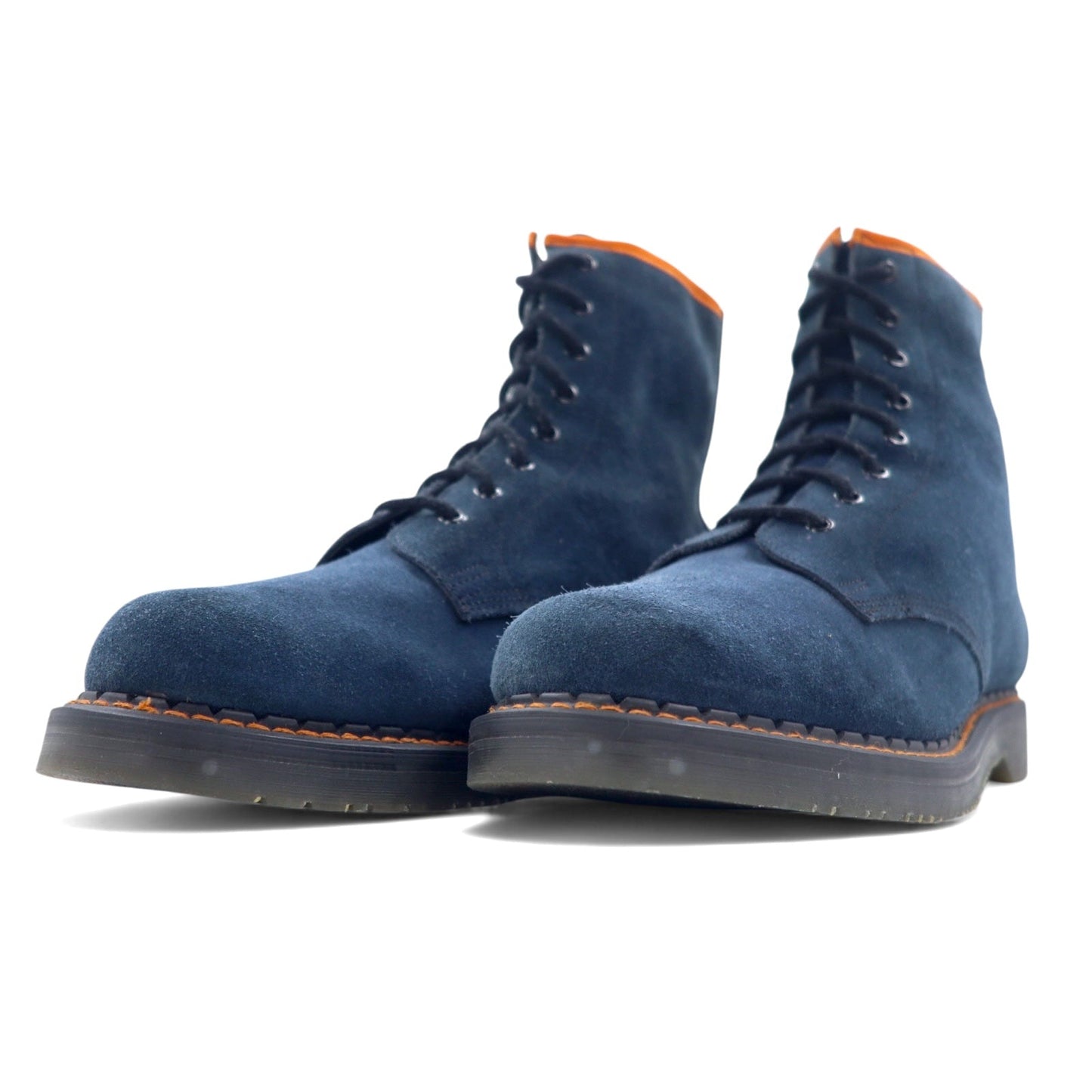 GEORGE COX × nepenthes イングランド製 8ホール レースアップブーツ 28cm ネイビー スエードレザー