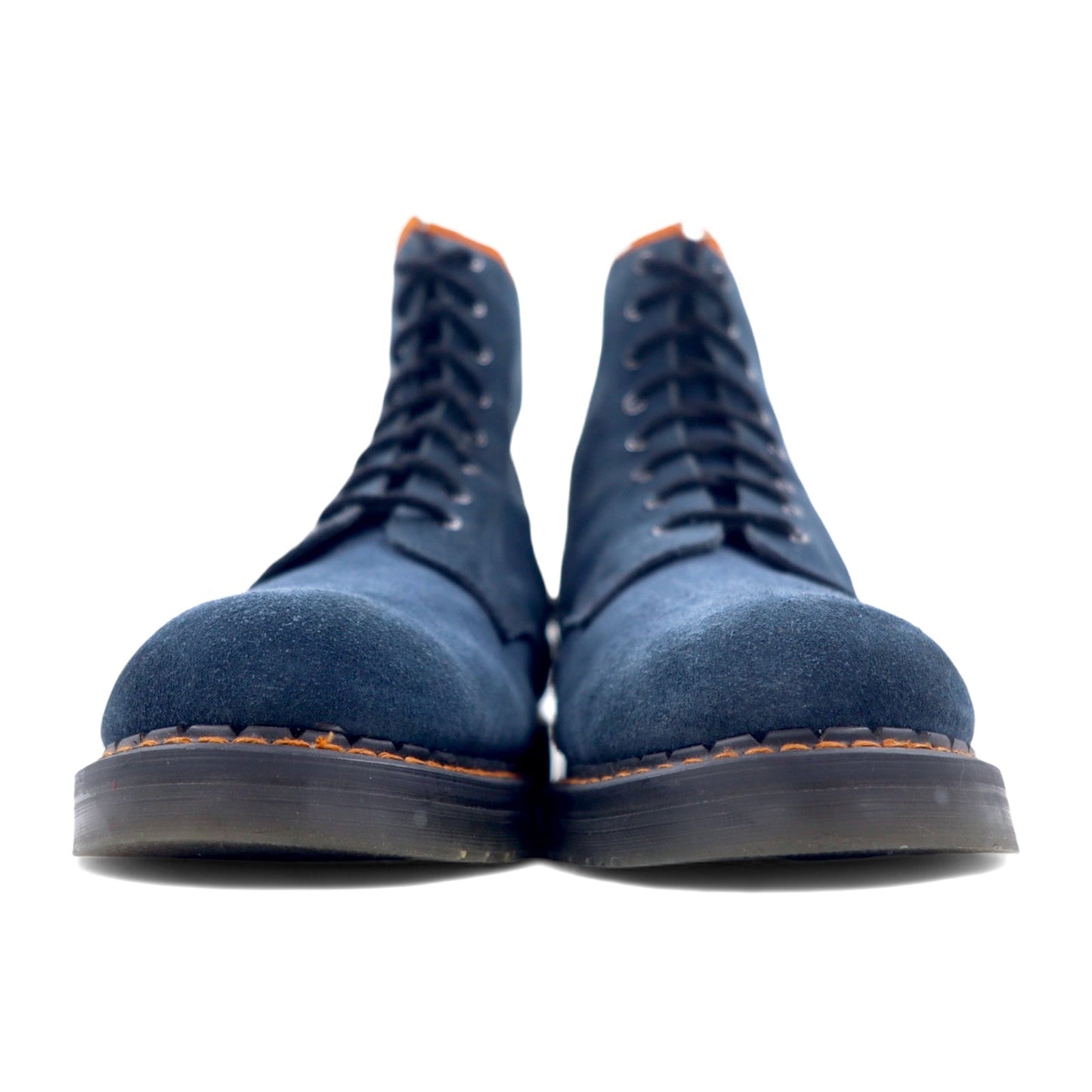 GEORGE COX × nepenthes イングランド製 8ホール レースアップブーツ 28cm ネイビー スエードレザー