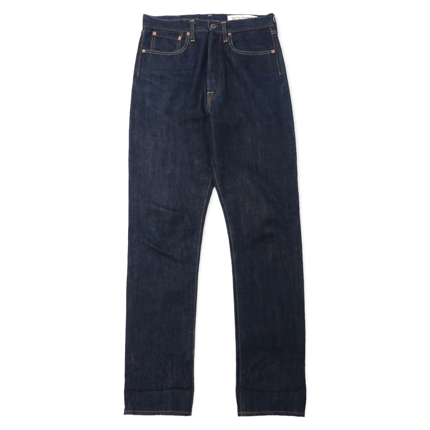 KAPITAL ニュースタンダード デニムパンツ リジット 30 ブルー 濃紺 コットン シンチバック NEW STANDARD DENIM SLP014 日本製
