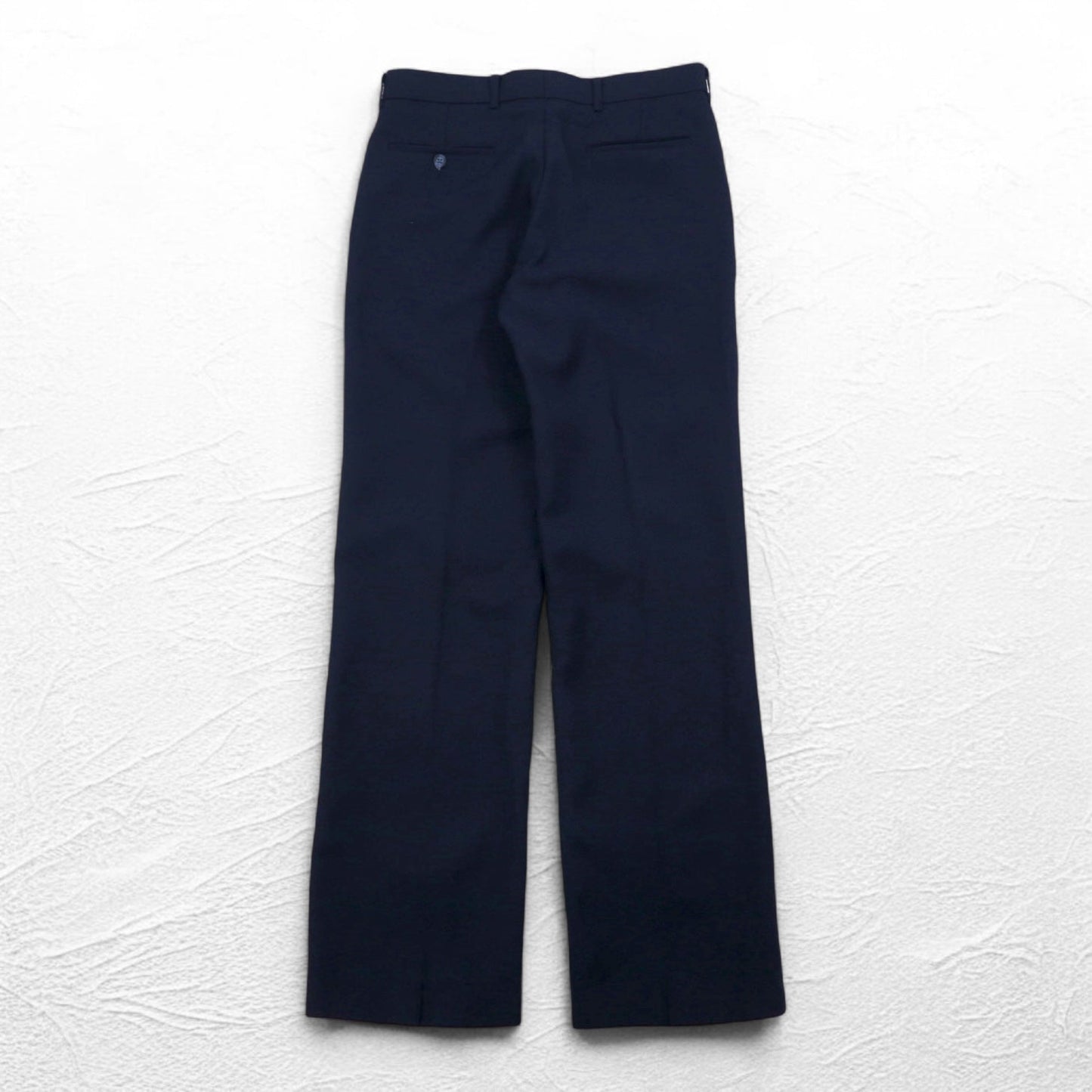 LEVI'S ACTION SUITS 70年代 スタプレ STA-PREST スラックスパンツ L ネイビー ロケットTALONジップ BUSINESS CLASS