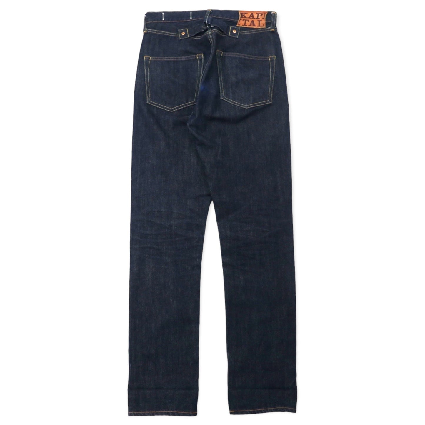 KAPITAL ニュースタンダード デニムパンツ リジット 30 ブルー 濃紺 コットン シンチバック NEW STANDARD DENIM SLP014 日本製