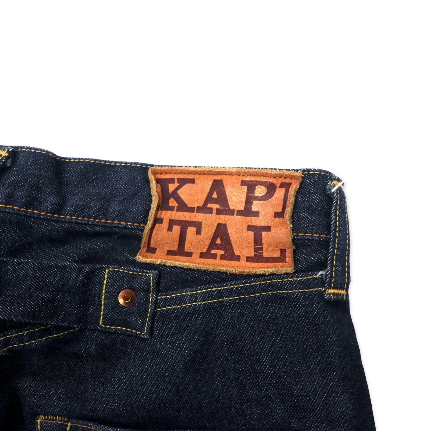 KAPITAL ニュースタンダード デニムパンツ リジット 30 ブルー 濃紺 コットン シンチバック NEW STANDARD DENIM SLP014 日本製