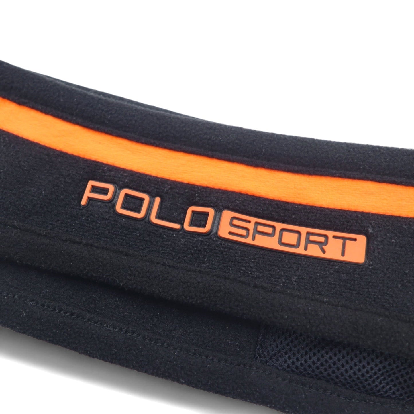 POLO SPORT RALPH LAUREN フリース ヘアバンド S/M ブラック ポリエステル ロゴ