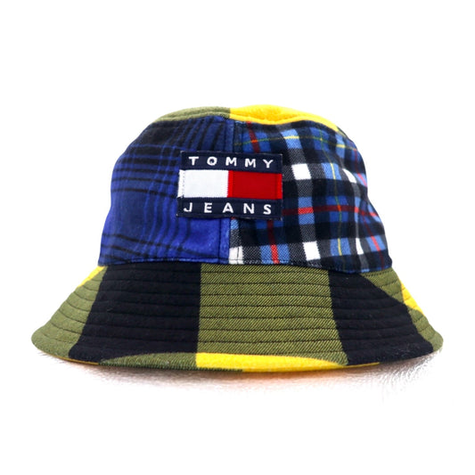 TOMMY JEANS マルチチェック プリント バケットハット OS マルチカラー Plaid Print Bucket Hat AM07027