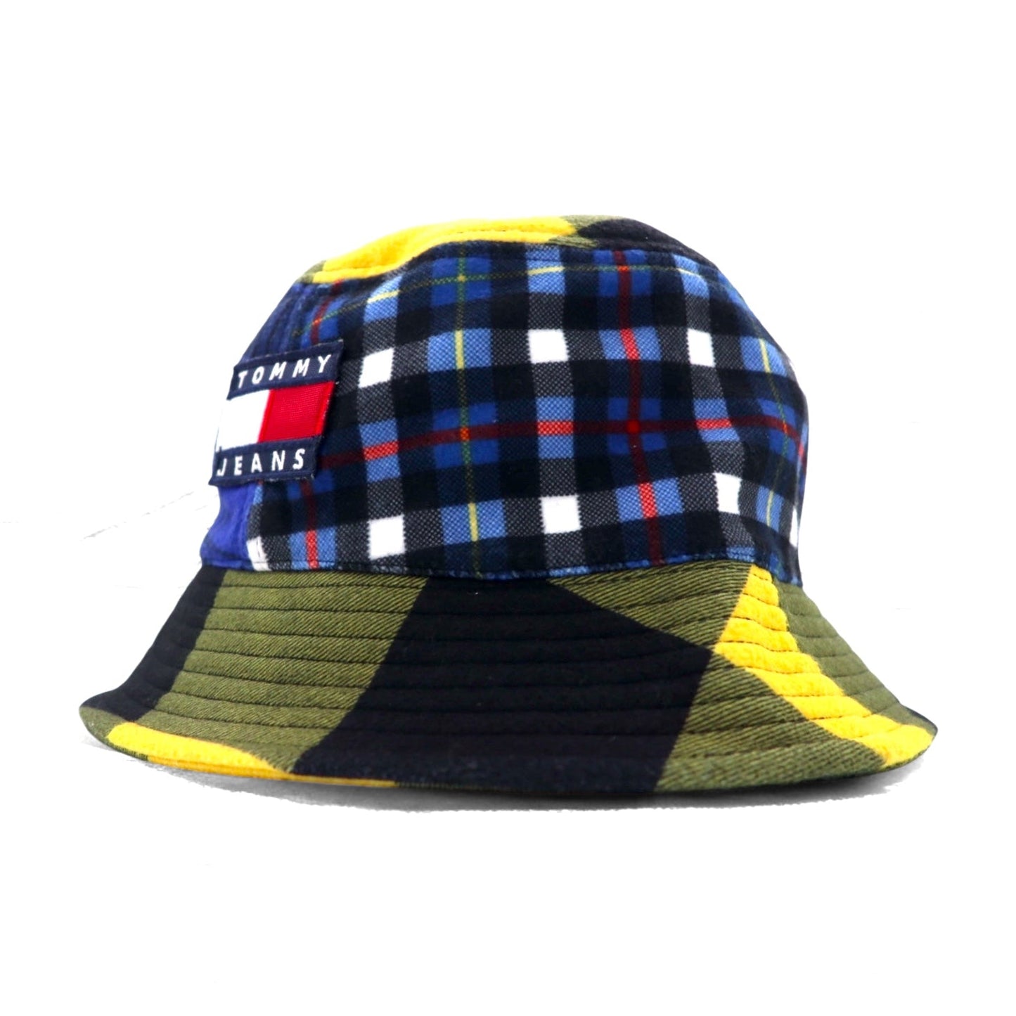 TOMMY JEANS マルチチェック プリント バケットハット OS マルチカラー Plaid Print Bucket Hat AM07027