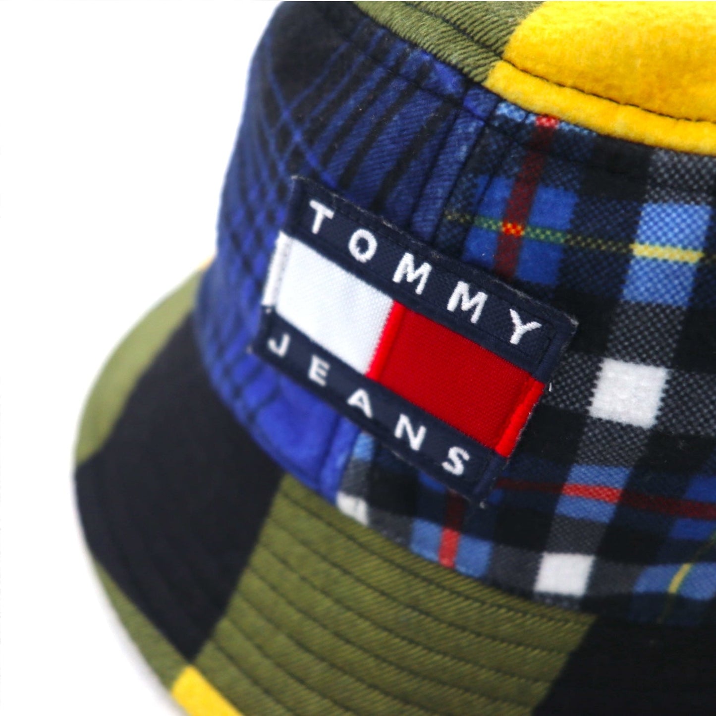 TOMMY JEANS マルチチェック プリント バケットハット OS マルチカラー Plaid Print Bucket Hat AM07027