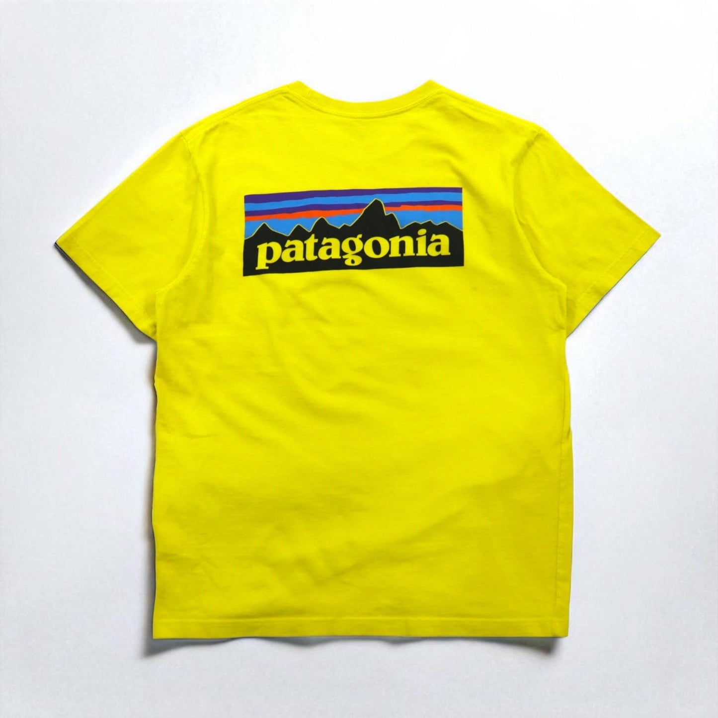 patagonia P-6ロゴ ポケット Tシャツ P-6 Logo Cotton Pocket T-Shirt M イエロー オーガニックコットン 38910