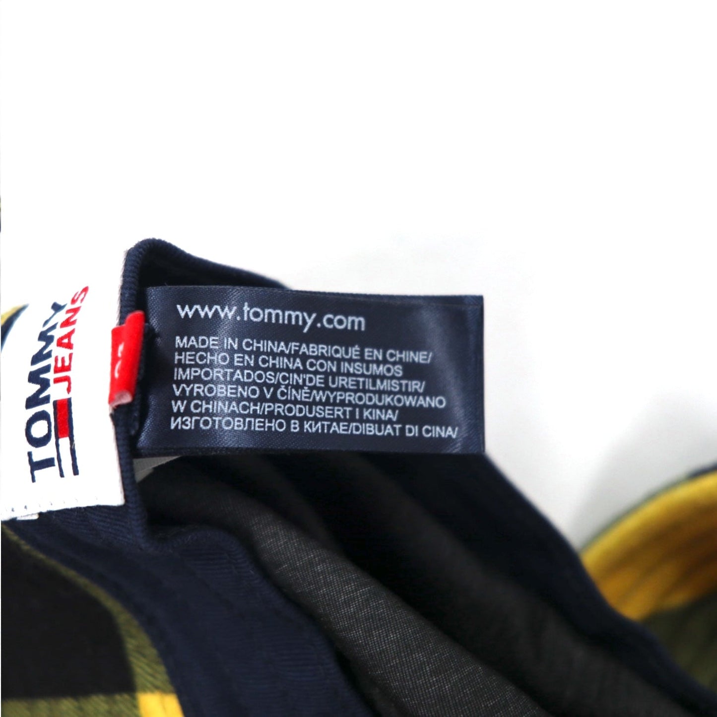 TOMMY JEANS マルチチェック プリント バケットハット OS マルチカラー Plaid Print Bucket Hat AM07027