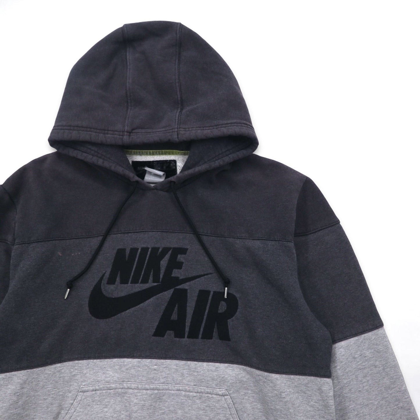 NIKE AIR '72 スウォッシュ ロゴ刺繍 プルオーバー パーカー M グレー コットン