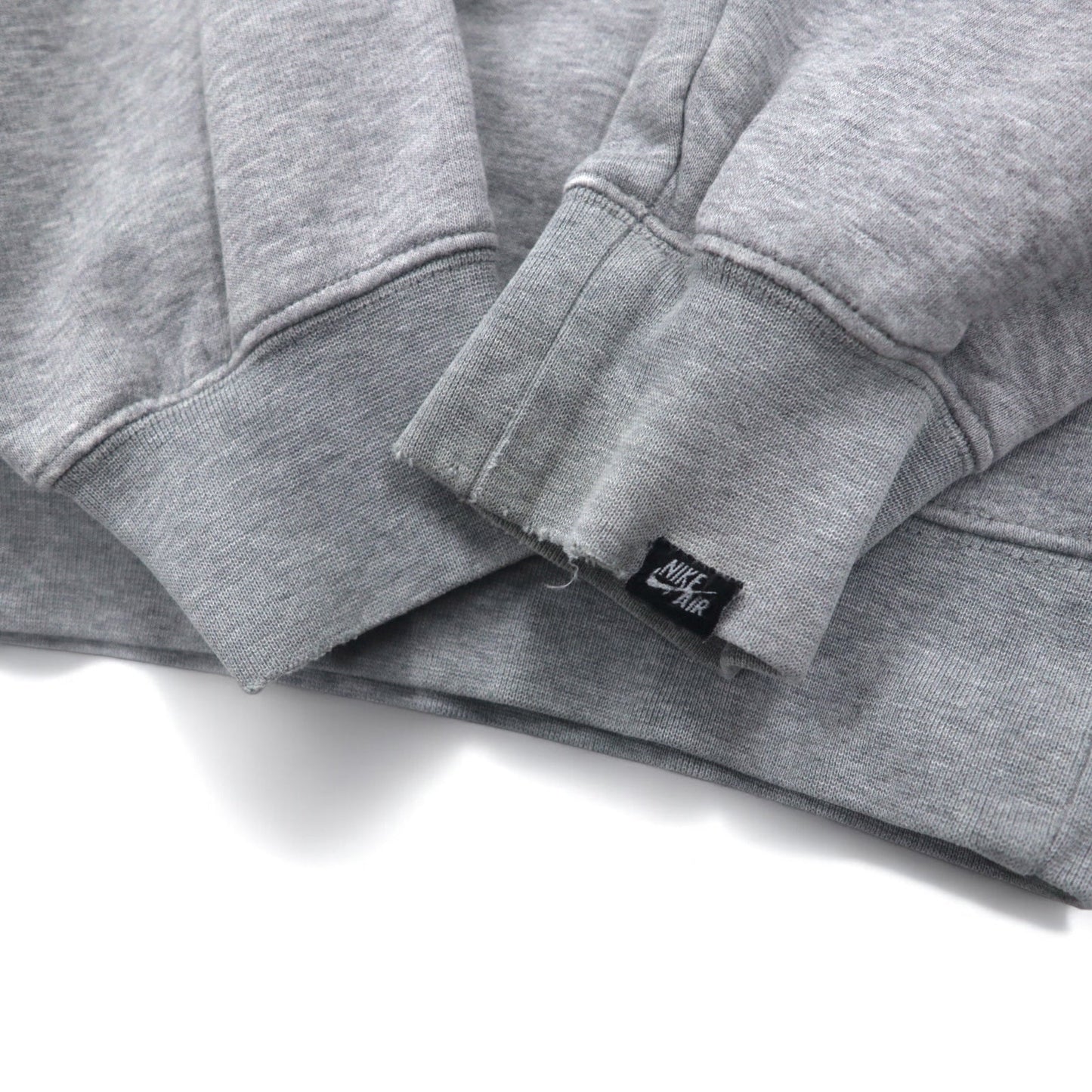 NIKE AIR '72 スウォッシュ ロゴ刺繍 プルオーバー パーカー M グレー コットン