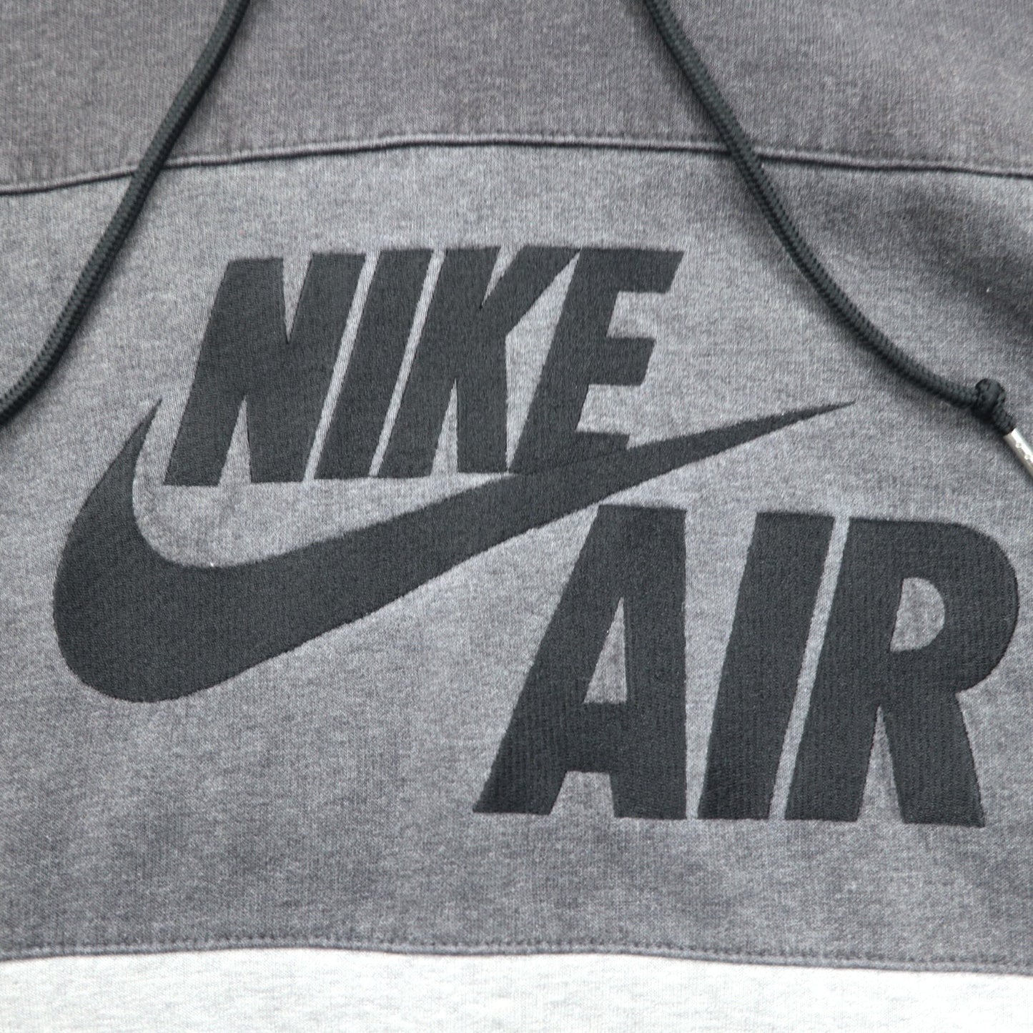 NIKE AIR '72 スウォッシュ ロゴ刺繍 プルオーバー パーカー M グレー コットン