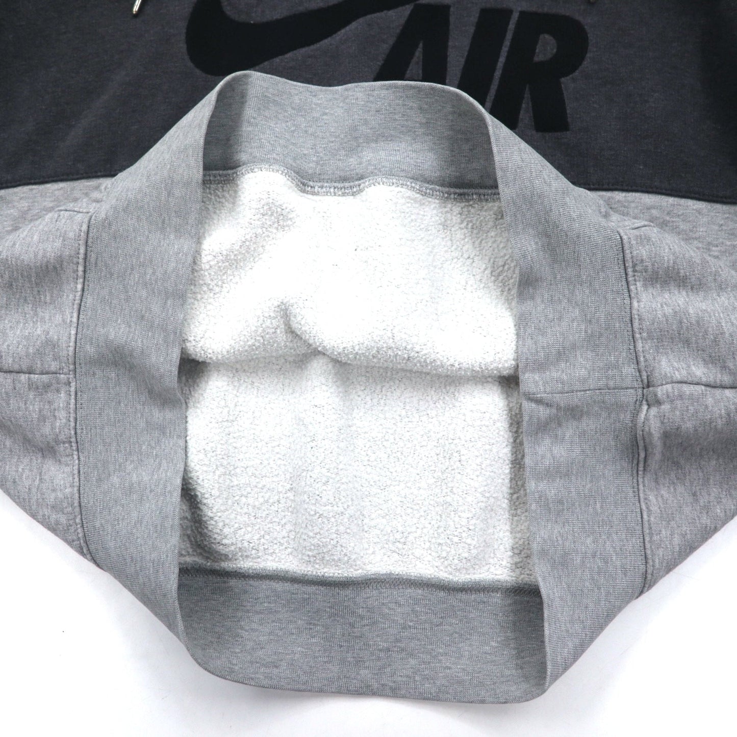 NIKE AIR '72 スウォッシュ ロゴ刺繍 プルオーバー パーカー M グレー コットン