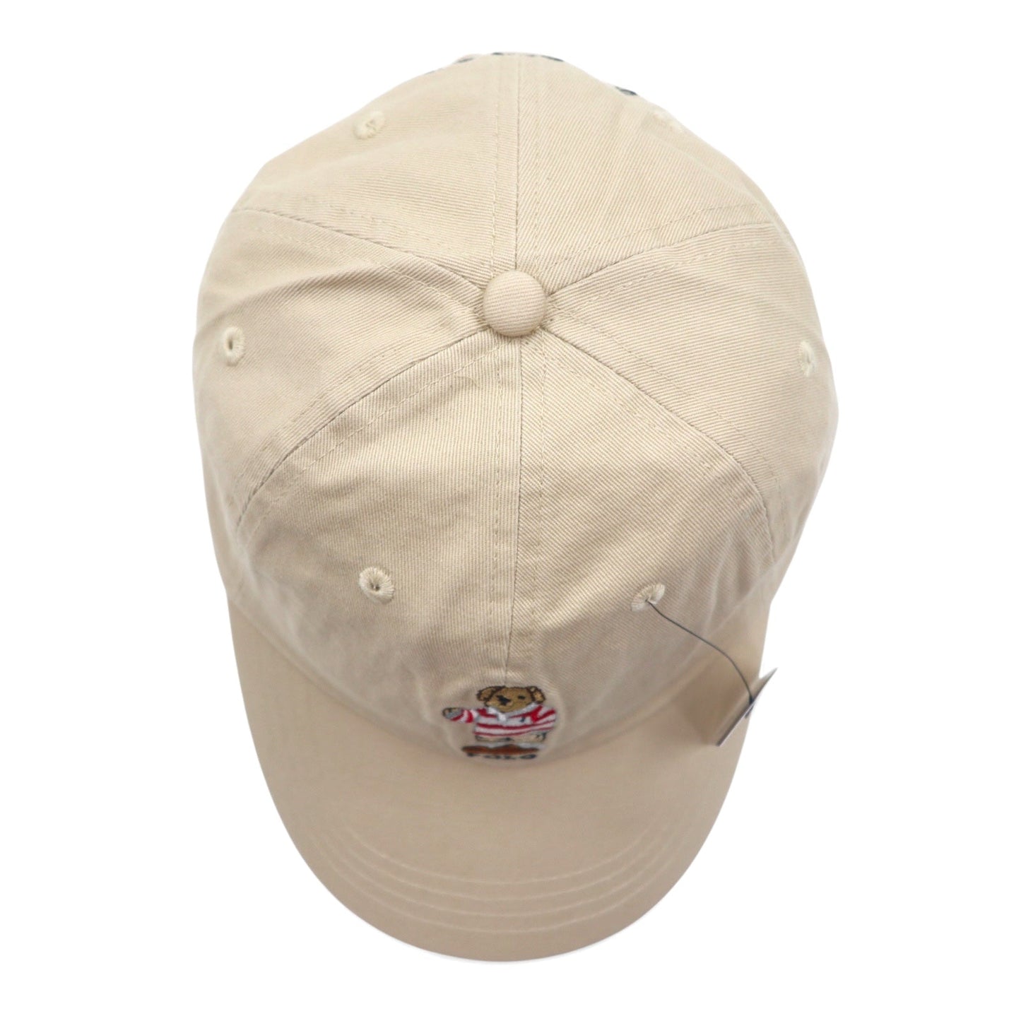 POLO RALPH LAUREN ポロベア ベースボールキャップ ONE ベージュ コットン ロゴ刺繍 710548524004 BSR 未使用品