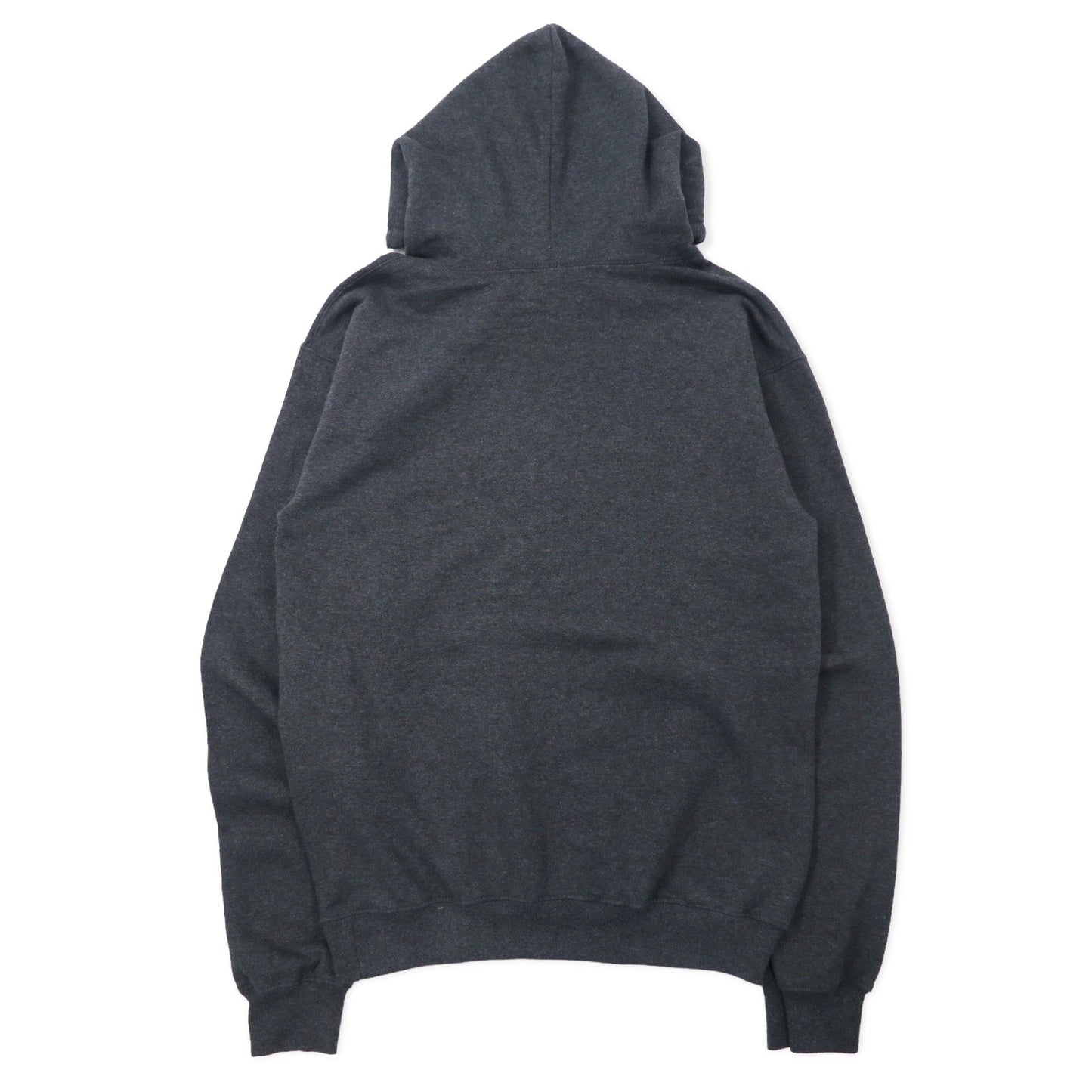 PERRIN WEAR カレッジ プリント プルオーバーパーカー M グレー コットン 裏起毛 Brooklyn