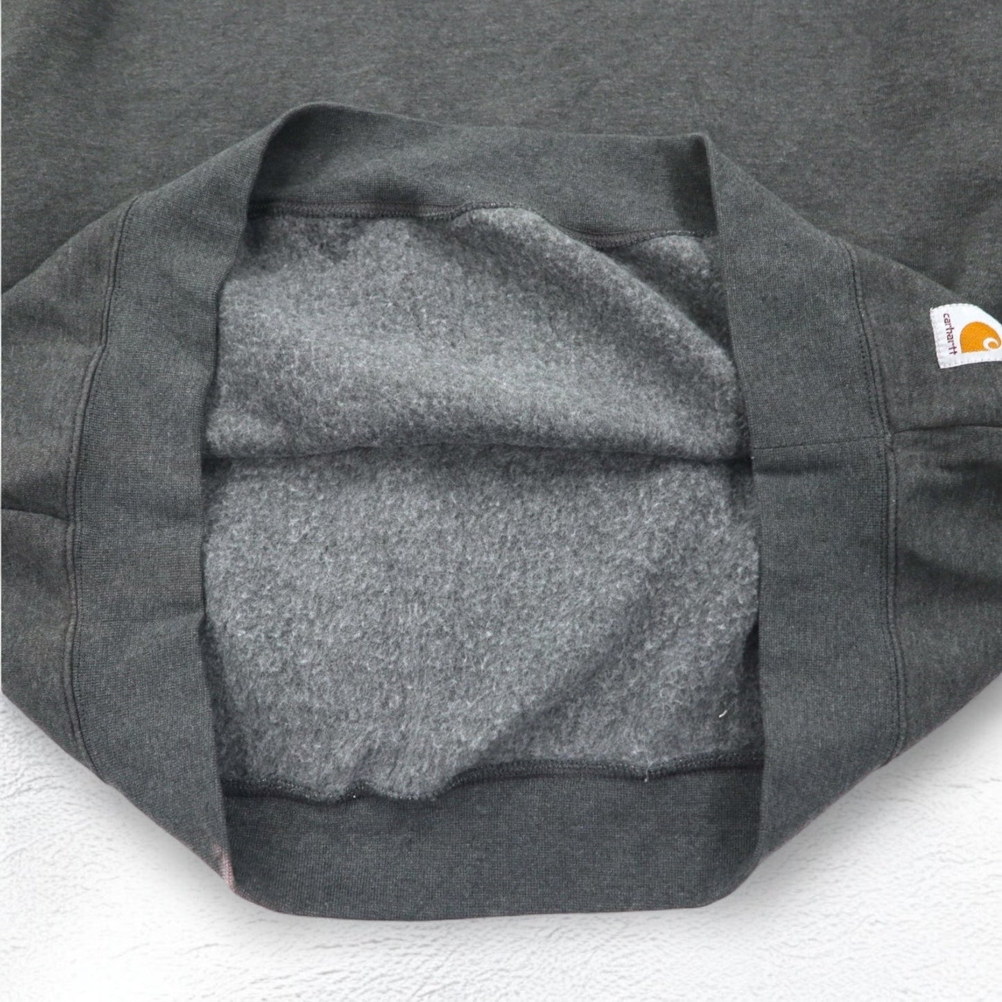 Carhartt ルーズフィット ミッドウェイト クルーネック スウェット 2XL グレー 裏起毛 袖 ルーズフィット ミッドウェイト クルーネック ロゴ 袖 グラフィック スウェットシャツ TS5444 105444 メキシコ製