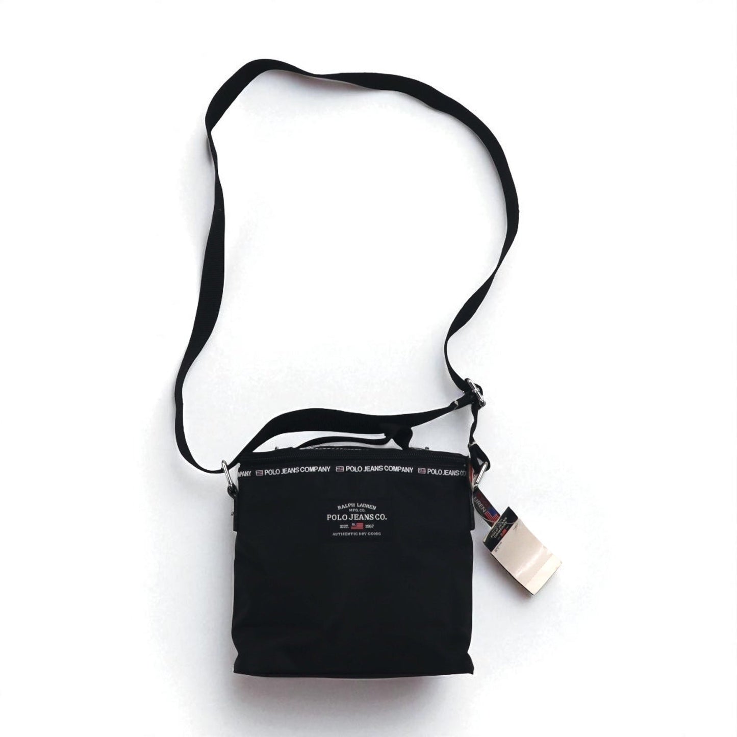 POLO JEANS CO. RALPH LAUREN ショルダーバッグ ブラック ナイロン 未使用品
